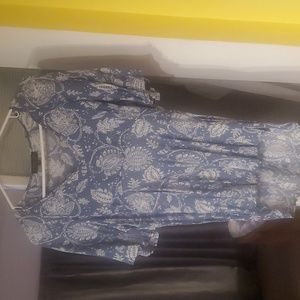 baby blue and white Rachel Zoe shirt..brand new never worn size small